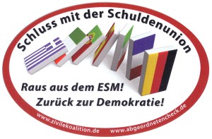 Raus aus dem ESM Aufkleber