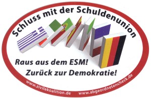 Raus aus dem ESM Aufkleber