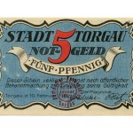 Torgauer Notgeld 1921 5 Pfennig Dachdecker-Verbandstag Vorderseite