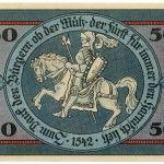 Torgauer Notgeld 1921 50 Pfennig Dachdecker-Verbandstag Rückseite