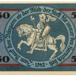 Torgauer Notgeld 1921 50 Pfennig Variante 3 Rückseite